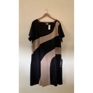 NWT Avenue Brown & Black Women's Dress Size 30/32
